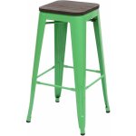 Tabouret de bar chaise de comptoir siège en bois avec repose - pieds design industriel empilable en métal ... Tabouret de bar chaise de comptoir siège en bois avec repose - pieds design industriel empilable en métal ...