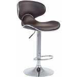 Décoshop26 - tabouret de bar chaise de bar hauteur réglable avec repose pieds en synthétique marron et ... Décoshop26 - tabouret de bar chaise de bar hauteur réglable avec repose pieds en synthétique marron et ...