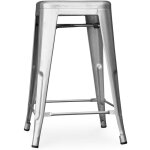 Tabouret de bar - design industriel - 60cm - nouvelle �dition - stylix acier