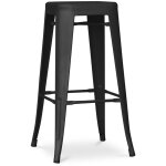 Privatefloor ? tabouret de bar empilable 76 cm ? 100% acier ? design industriel sans dossier ? pour cuisines ...