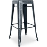 Privatefloor - tabouret de bar ? style industriel ? acier ? 76 cm ? stylix industriel