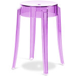 Tabouret de bar design transparent - 47cm - victoria queen mauve Tabouret de bar design transparent - 47cm - victoria queen mauve