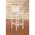 Clp - tabouret de bar d'extérieur mari blanc crème blanc Clp - tabouret de bar d'extérieur mari blanc crème blanc