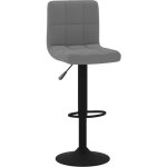Tabouret de bar gris fonc velours