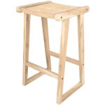 Rendez - vous dco - tabouret pour lot central 66 cm en teck et rotin naturel - haida