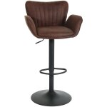 Jamais utilis�] tabouret de bar hhg 098, chaise de bar pivotante, avec accoudoirs repose - pieds pivotant ...