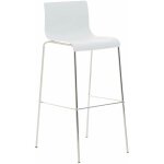 Clp ? tabouret de bar 4 pieds ? assise en polypropyl�ne ergonomique ? base en m�tal chrom� ? hauteur ...