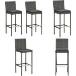 Tabourets de bar de jardin et coussins lot de 2 résine tressée - tabouret de bar - chaise de bar - mobilier ... Tabourets de bar de jardin et coussins lot de 2 résine tressée - tabouret de bar - chaise de bar - mobilier ...
