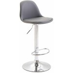 Clp - tabouret avec cadre et si�ge en acier chrom� et diverses couleurs similaires assis colore : gris ...