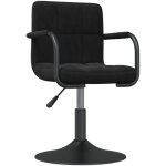 Tabouret de bar noir velours vidaxl