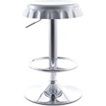 Privatefloor - tabouret de bar pivotant - design mtal - bouteille acier