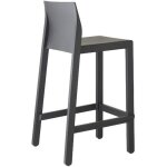 Tabouret de bar en plastique color� indoor / outdoor 75 cm - kate