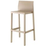 Tabouret de bar en plastique color� indoor / outdoor 75 cm - kate