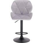 Woltu - tabouret de bar r�glable en hauteur chaise haute pour bar avec dossier si�ge rembour� en velours ...