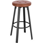 Woltu - tabouret de bar avec sige similicuir pivotant, pieds en mtal avec repose - pieds, charge 120kg, ...