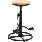 Tabouret de bar x1 chaise de comptoir avec repose - pieds rotatif r�glable en hauteur design de v�lo ...