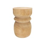 Whitelabel - tabouret en bois �28cm - naturel - bikkel