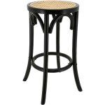 Aubry gaspard - tabouret en bouleau et cannage rotin