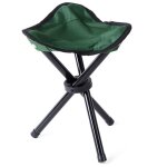 Tabourets de camping tr�pied, chaise de camping pliante portative l�g�re, petit tabouret en toile � 3 ...