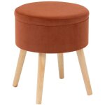 Tabouret coffre tess ambre atmosphera cr�ateur d'int�rieur