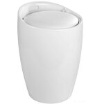 Tabouret panier  linge coffre  linge et tabouret salle de bain candy wenko coussin amovible, filet ...