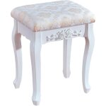 Tabouret de coiffeuse 40x30x50cm woltu tabouret de maquillage rembourr�, chaise de coiffeuse confortable ...