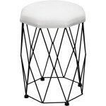 Tabouret coiffeuse en velours + mtal, 30x30x44, 5cm, chaise coiffeuse, pouf coiffeuse, tabouret piano ...