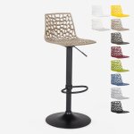 Grand soleil ? tabouret de bar r�glable en polycarbonate ? hauteur d'assise 57, 5 - 79 cm ? si�ge pivotant ...