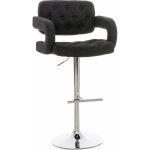 Clp - tabouret avec dossier arri�re et accoudoirs recouverts de diff�rentes couleurs tissu colore : noir ...