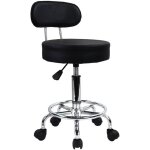 Tabouret avec dossier fauteuil pivotant tabouret de travail réglable en hauteur tabouret pivotant - noir ... Tabouret avec dossier fauteuil pivotant tabouret de travail réglable en hauteur tabouret pivotant - noir ...
