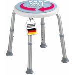 Karat - tabouret de douche et de bain peter pivotant sur 360 degrs rglable en hauteur pieds en caoutchouc ...