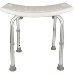 Tabouret de douche chaise de douche 43 - 60, 5 cm hauteur rglable sige de bain antidrapant aide  ...