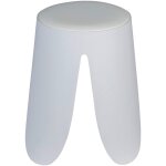 Tabouret wenko comiso blanc antidrapant plastique 180 kg hocker de salle de bain design moderne sige ...