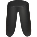 Tabouret wenko comiso noir mat plastique avec assise rembourre 3 - en - 1 multifonction pour salle de ...