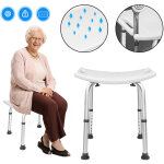 Yardin - tabouret de douche, hauteur rglable de 38  53 cm, tabouret de douche antidrapant en aluminium ...