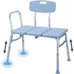 Naizy - tabouret de douche si�ge de bain 85 - 96cm hauteur r�glable chaise de douche pour seniors tabouret ...