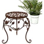 Dandibo tabouret de fleur mtal marron 25 cm support de fleur 93992 s colonne de fleur antique support ...