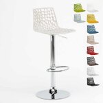 Tabouret grand soleil spider pour caf�s bars cuisines salles � manger - blanc