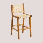 Sklum - tabouret haut 60 cm en bois de teck catua