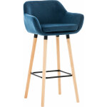 Clp - tabouret haut avec un design de fauteuil en velours avec des formes �l�gantes diff�rentes couleurs ...