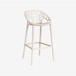 Sklum - tabouret de jardin haut en polypropylne ores tapioca beige ?75 cm