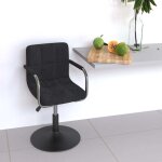 Tabouret de bar noir velours vidaxl