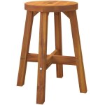 Tabouret marron 38x38x45 cm bois d'acacia solide vidaxl