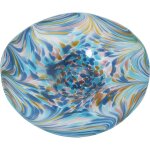 Fijalo - centre verre blanc / bleu 40x6, 5 cm
