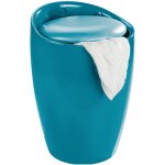 Tabouret panier  linge coffre  linge et tabouret salle de bain candy wenko coussin amovible, filet ...