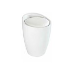 Panier  linge avec sige candy, noir mat, 2en1 wenko