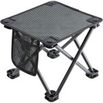 Tabouret pliable ultral�ger chaise de camping pliante avec poche en mesh multifonctionnelle pratique ...