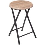 Tabouret pliant �l�gant en bois naturel, 5 en 1, design simple et intelligent