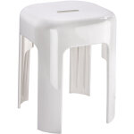 Tabouret wenko alaska blanc antidrapant 250 kg 37 x 45, 5 x 37 cm tabouret de salle de bain design tabouret ...