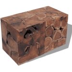 Tabourets / table basse?table de salon teck massif vidaxl